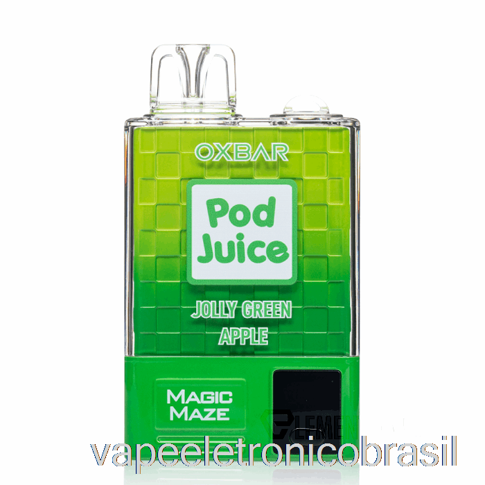 Vape Eletrônico Oxbar Magic Maze Pro 10000 Descartável Jolly Green Apple - Pod Juice